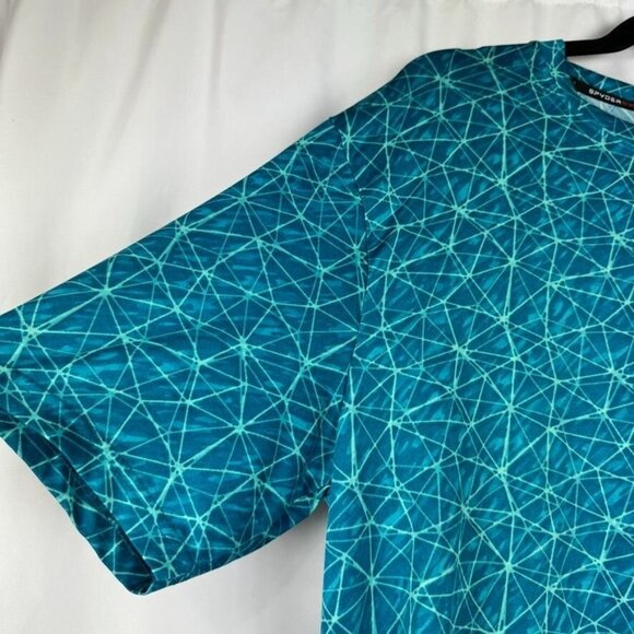 Spyder Blue Rash Guard Swim Shirt Sun Protection UPF 30 Wicking Quick Dry L - Picture 4 of 10